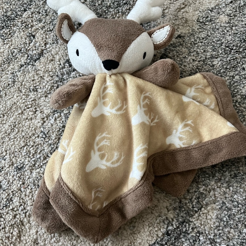 Levtex Baby Brown and White Plush Blanket